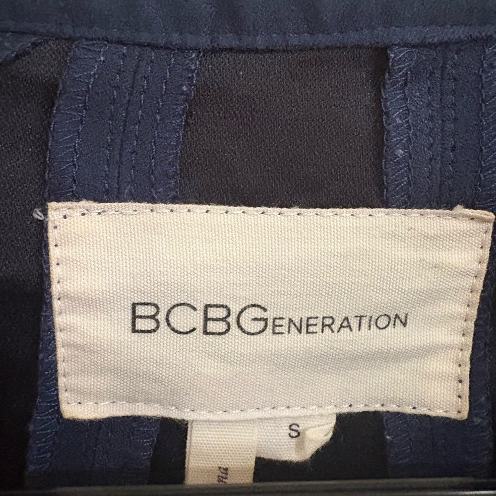 Bcbgeneration Deep Blue Cropped Jacket - image 4